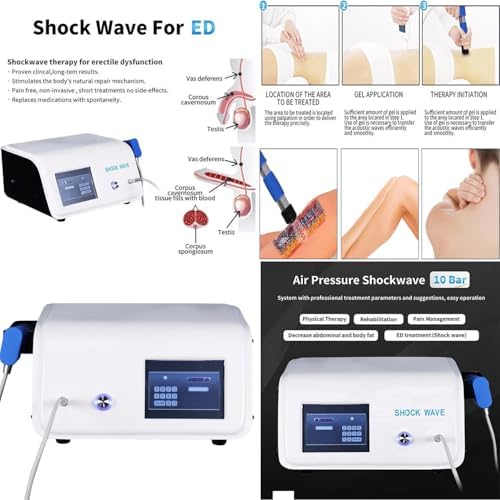 Shock Wave Therapy Machine for Deep Muscle Pain Relief - Extracorporeal Shockwave Device for Joint, Muscle, and Bone Tissue Treatment, Portable and Effective Pain Management Solution