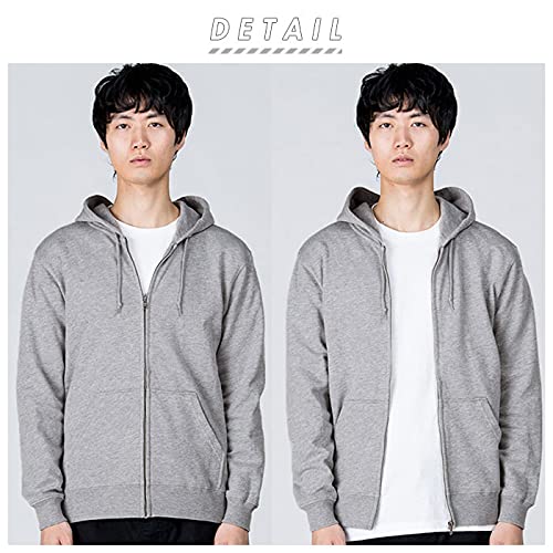 Image of Printstar 00217-MLZ Men's Sweatshirt, 8.4 oz, Fleece Lined, Zip-up, Light Hoodie, Full Zip,