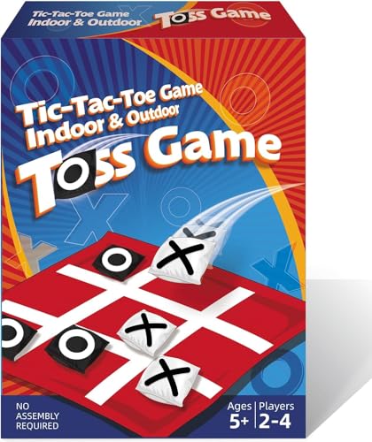 PJDRLLC Giant Tic Tac Toe Bean Bag Toss - Outdoor Camping Backyard Lawn Games for Kids Adults - Large Indoor Family Games for Christmas Party