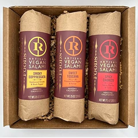 Renegade Foods Artisan Vegan Salami Trio Sampler Pack - Smoky Soppressata, Sweet Toscana, Spicy Chorizo - Indulge European-Style Plant Based Meats – Plant Based Food Cover