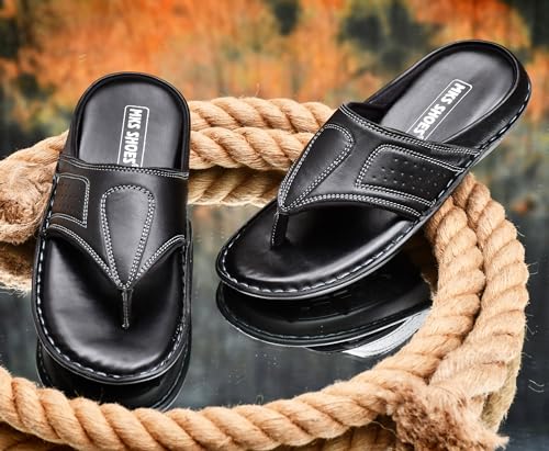 Image of MKS Shoes Men Synthetic Leather Sandal