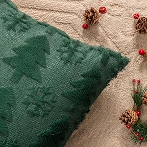 Green Christmas Tree Throw Pillow Covers 12"x20" Set of 2, Winter Snowflake Decorative Pillow Covers Soft Plush Embroidery Cushion Covers Holiday Accent Pillows for Couch Farmhouse Home Decor Green Christmas Tree Throw Pillow Covers 12×20 Set of 2 Winter Snowflake Decorative Pillow Covers Soft Plush Embroidery Cushion Covers Holiday Accent Pillows for Couch Farmhouse Home Decor