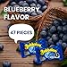 Bubbaloo Mora Azul Blueberry Mexican Chewing Bubble Gum Chiclets - 1 Pack 47pcs
