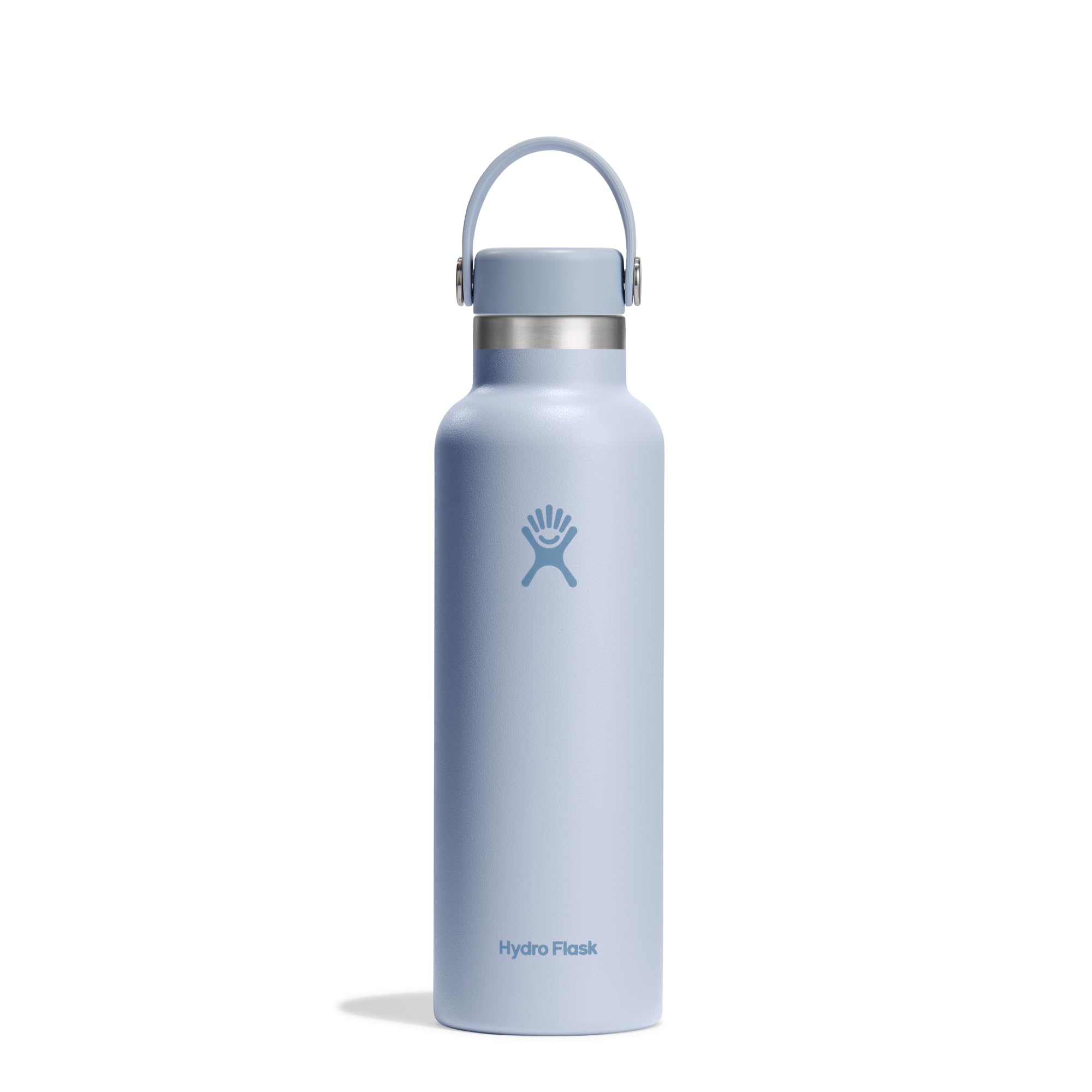 HYDRO FLASK Standard Mouth Water Bottle 621 ml (21 oz) Vacuum Insulated  Stainless Steel Water Bottle with Leak Proof Flex Cap and Powder Coat