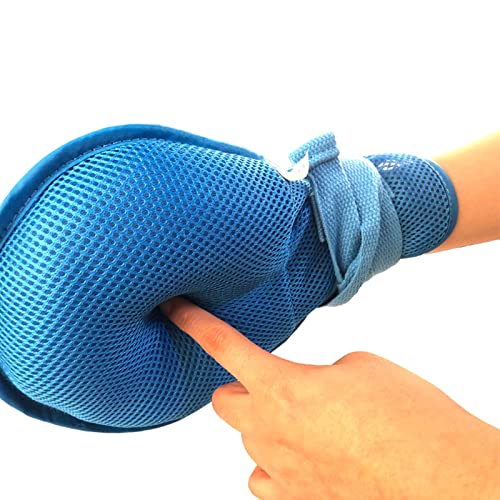 Fanwer Dementia Restraint Gloves - 2Pcs, Control Mitts Safety Hand Glove, Restraint Mitts, Super Thick Sponge Filling, Gloves To Prevent Scratching For Adults, Dementia Products For Elderly #TOP14