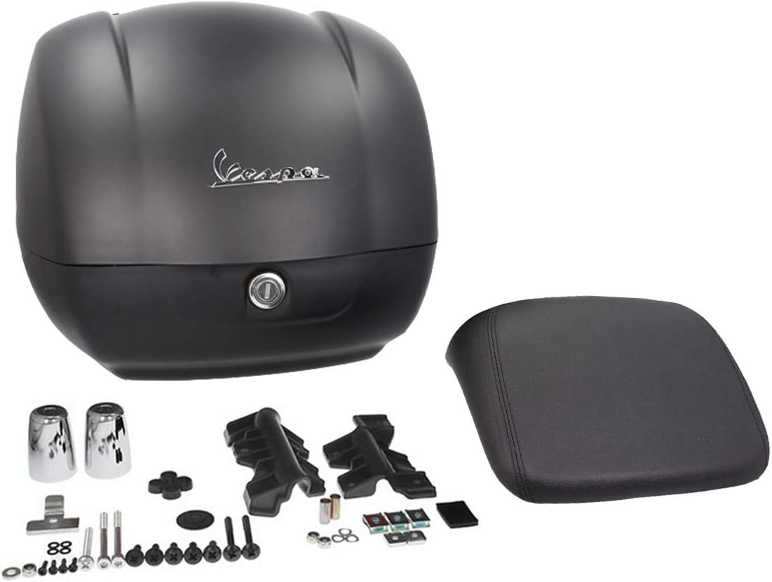 Bauletto Vespa GTS/GTV 36 Litri - Nero Lucido, Con Schienale, Per Casco - Foto 2