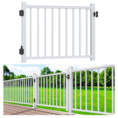 Image of Egadis 36 inch. H x 4 ft. W Aluminum Deck Gate Kit, White