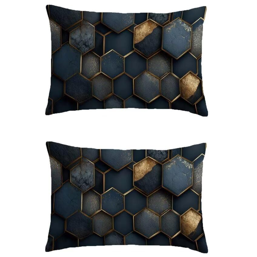 Housse de coussin 70x90cm taie oreiller extérieur imperméable lot de 2 canapé