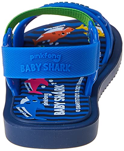 Sandália Baby Shark Lanchinho, Grendene Kids, Bebê Unissex, Azul, 21