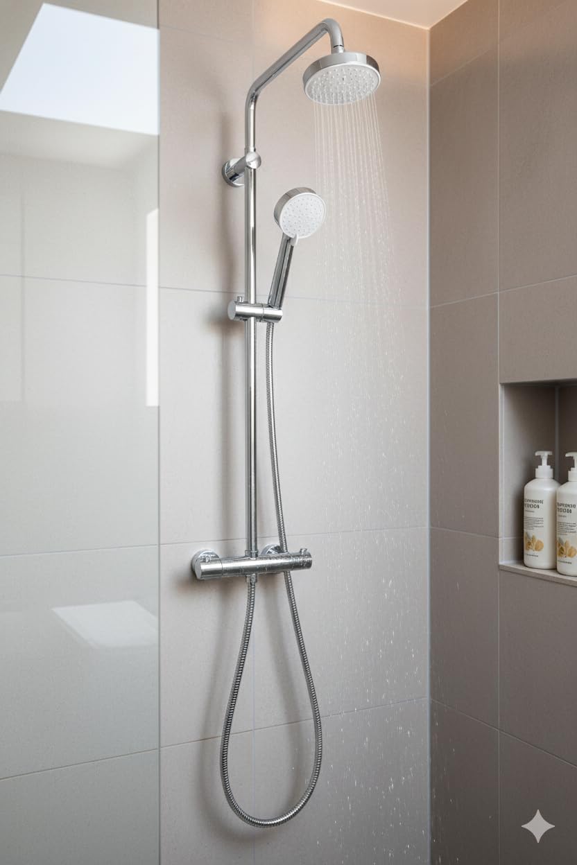 Vios Store Duş Başlığı – Yüksek Basınçlı Su Tasarruflu Banyo Shower Head, Kireç Önleyici Filtreli 3 Kademeli Ayarlanabilir Sprey, Evrensel Bağlantı
