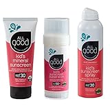 All Good Baby & Kids Mineral Face & Body Sunscreen - UVA/UVB Broad Spectrum, Coral Reef Friendly,...
