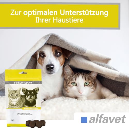 alfavet Feligum Struvit, Kaudrops zur Auflösung von Struvitsteinen, Katzen und kleine Hunde, 160g