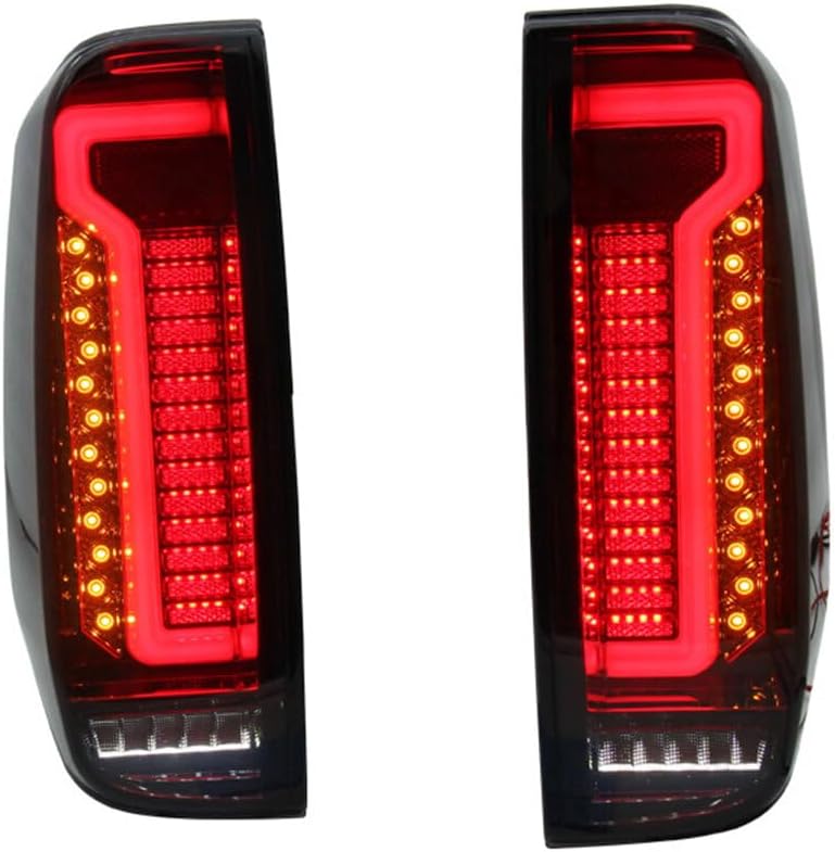 Pair Smoke LED Tail Lights Assembly For Nissan Navara Frontier D40 2005-2021 Rear Brake Stop Lamp Left & Right Side