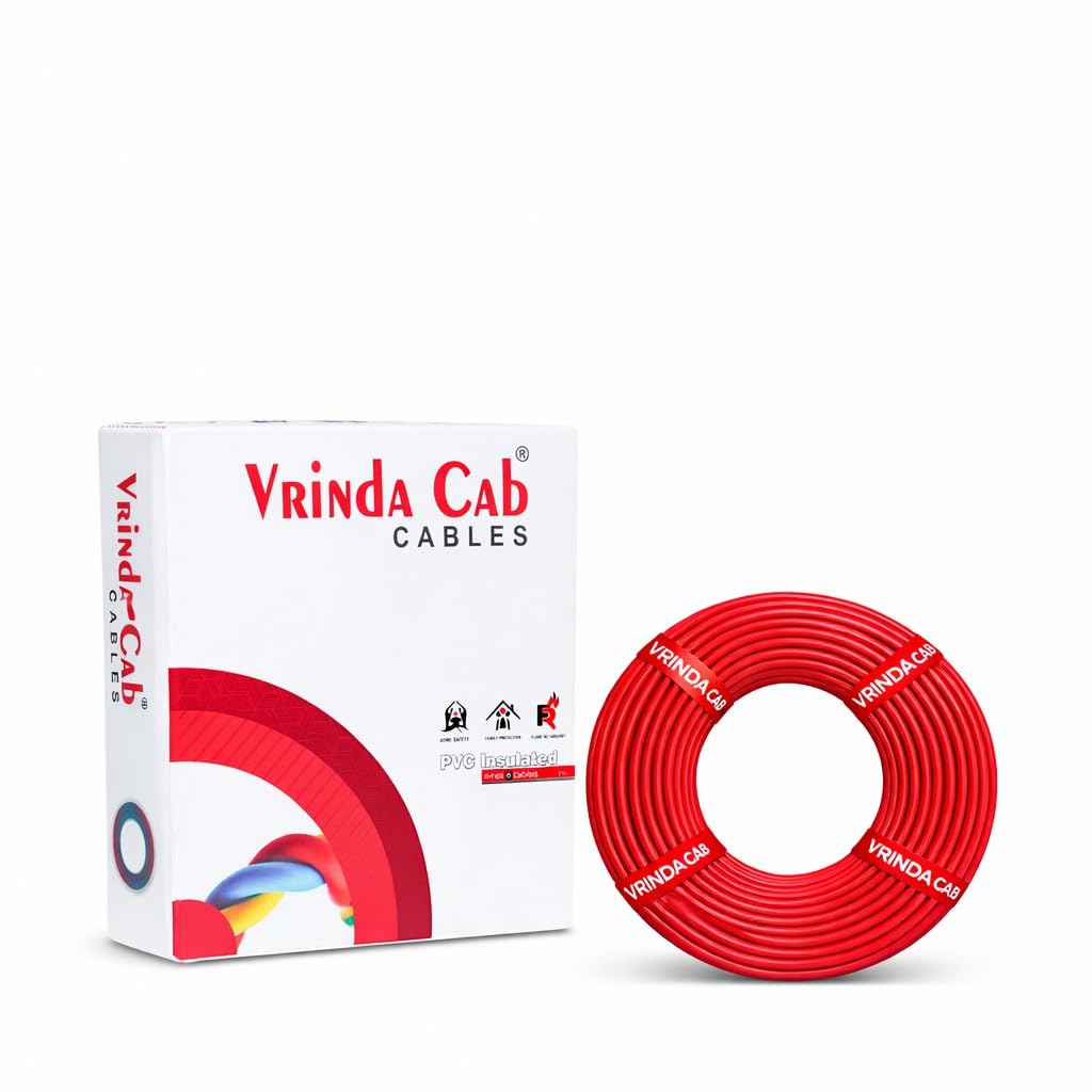 CCA Copper Red 4MM Electrical Wire – 90 Meter Cable for Home, Office & Industrial Wiring-image-12
