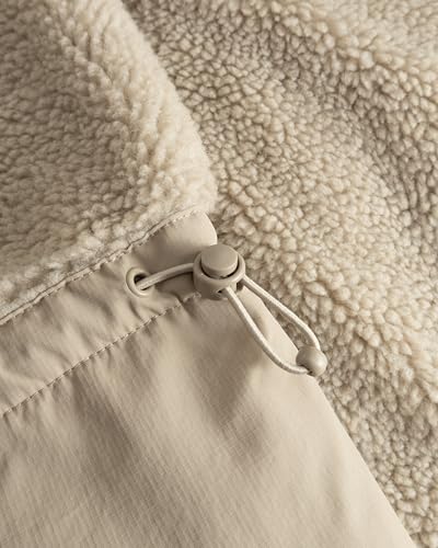 Johnny Urban Teddyjacke Damen & Herren Beige - Carson - Unisex Sherpa Fleecejacke für Herbst & Winter - Outdoor Teddy Jacke Warm - Warme Übergangsjacke