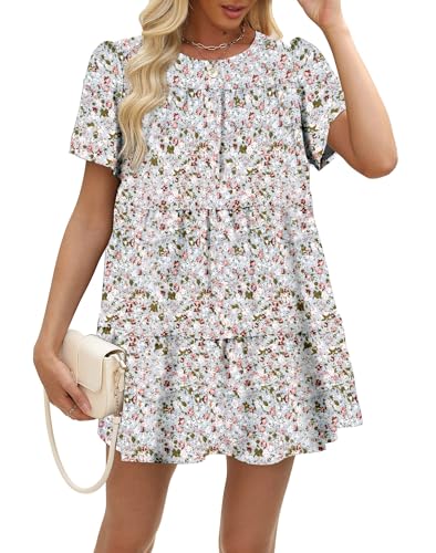 Sommerkleid Damen Oversize Strandkleid Leicht und Luftig Boho Style Oberteile Damen Aqua XXL., 11.99 €