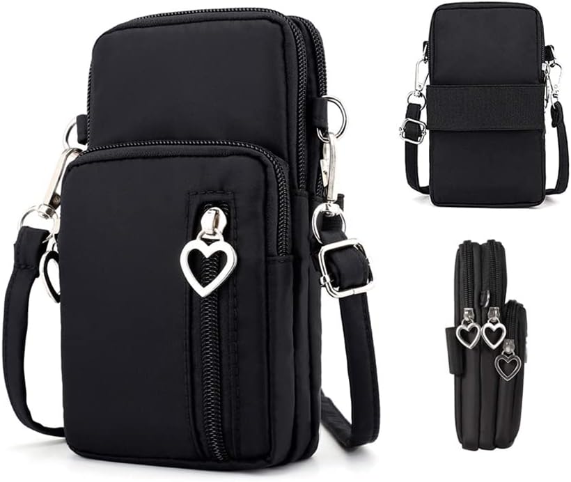Small Crossbody Bag Case Cell Phone Shoulder Purse Wallet Armband for iPhone 13 14 15 Pro Galaxy S23 S24 S22 S21 Pixel 8 7a 6