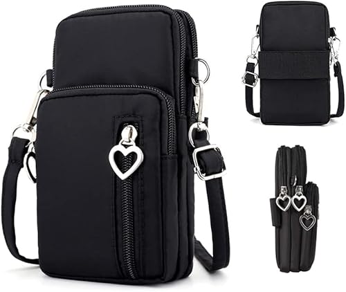 Pequeña bolsa cruzada para teléfono celular, cartera para iPhone 13, 14, 15 Pro, Galaxy S23, S24, S22, S21, Pixel 8, 7a, 6