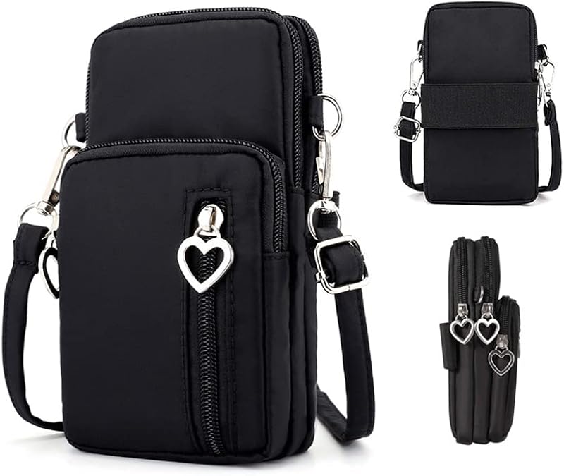 Small Crossbody Bag Case Cell Phone Shoulder Purse Wallet Armband for iPhone 13 14 15 Pro Galaxy S23 S24 S22 S21 Pixel 8 7a 6