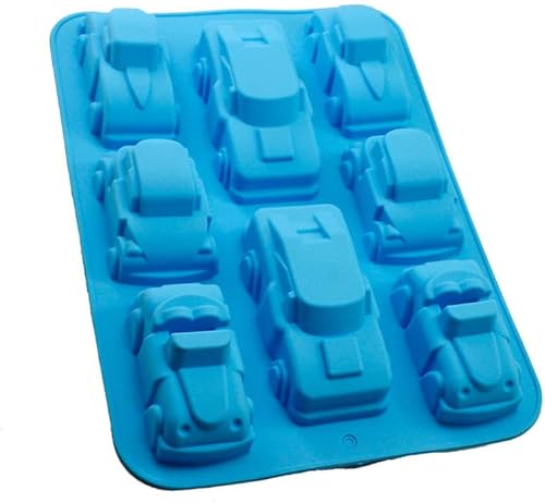 Miniatura 3 de Moldes de silicona para caramelos de carreras, moldes para tartas, moldes de silicona para gomitas, moldes de jabón para camiones SUV, moldes para