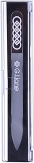 Glass Nail File with Austria Crystals Professional Crystal Fingernail Files in Aluminum Case Perfect Manicure Set for Women Men Kids Nail Care Gift Set (Silver Celtic)