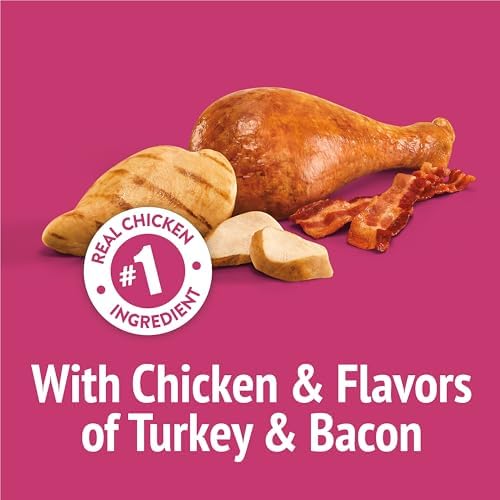 Purina Friskies Party Mix California Crunch with Chicken and Flavors of Turkey and Bacon Cat Treats - 30 oz Canister — view 3