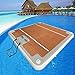 Waqihreu Piattaforma Galleggiante per pontile Gonfiabile Acqua, Piattaforma Isola, Grande zattera Galleggiante con Pompa ad Aria e Zaino, per Piscina, Spiaggia, Oceano,A,10 Piedi