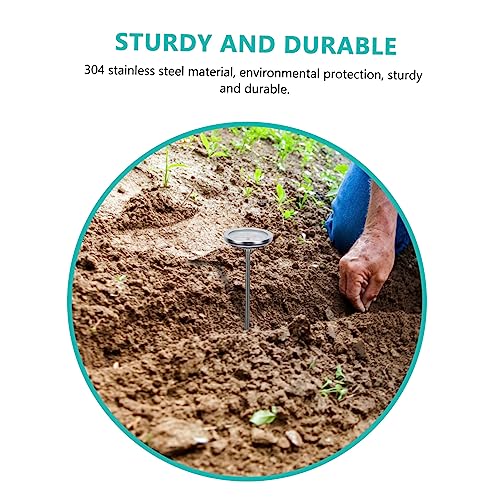 Kisangel Kompost-thermometer Messgerät Zur Messung Der Bodentemperaturmesser Gartenthermometer Kompostthermometer Feuchtigkeitsmesser Für Pflanzen Sondentyp Rostfreier Stahl Anlage