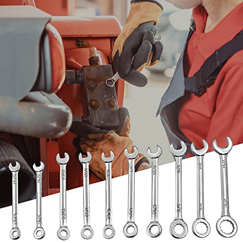 Qyqrqf Mini Wrench Set Open End Wrench Ignition Wrench Sets With Chain Ring British Type Wrenches (10Pcs) #TOP5