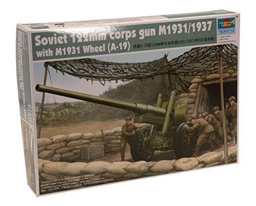 M1931 122 mm canon Trumpeter 1/35 maquette historique haut de gamme