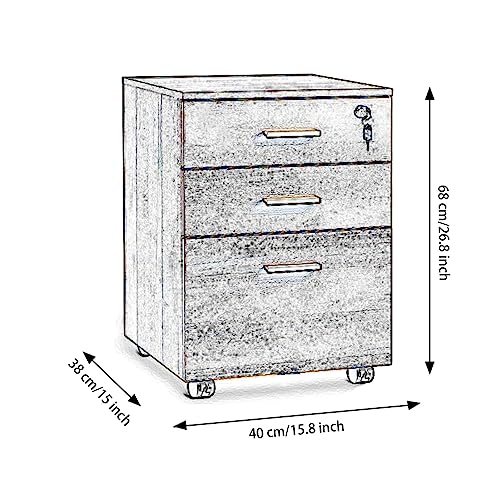 Caisson de bureau 3 tiroirs pour libérer l'espace de travail encombré - 3