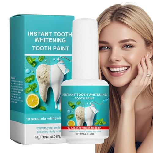 Teeth Whitening Paint,Instant Whitening Paint for Teeth,Portable Tooth Polish Uptight White, TeethWhiteners Pen for Stain Removal,Regain Confident Smile