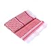 ABOOFAN Mens Cover Shawls Scarf Arabia Headscarf Red and White Arab Shemagh Head Scarf Saudi Headwear