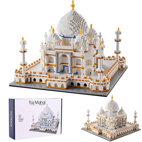 FULHOLPE Taj Mahal Bausteine Bausatz, 3950 Klemmbausteine Modular Landmark...