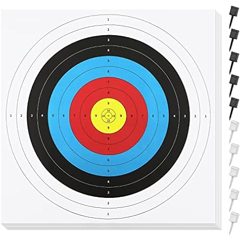 30 Piezas Archery Target, 40 cm, 10 Anillas Cover