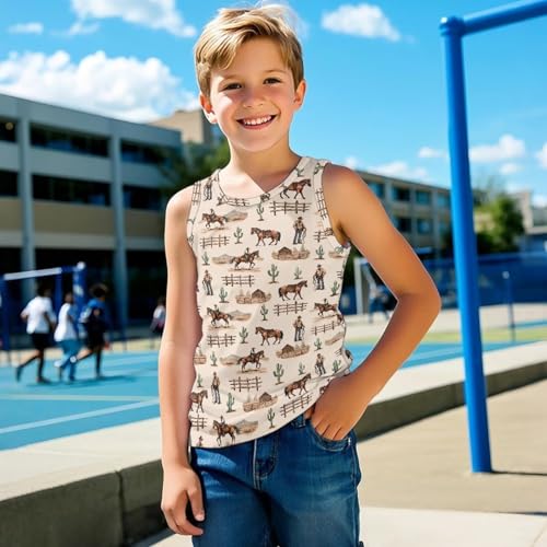 DISNIMO Soft Undershirt Tank Top for Boys Toddler Sleeveless Tank Shirts Quick Dry3