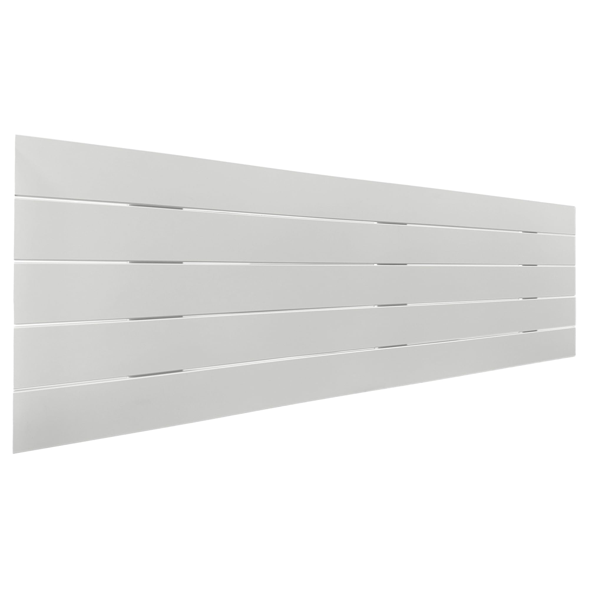 DHOME Cabecero de Madera reciclada DM Estilo Palet Horizontal Cama Palets Herrajes incluidos (160x46 Palet 5, Blanco Sólido)