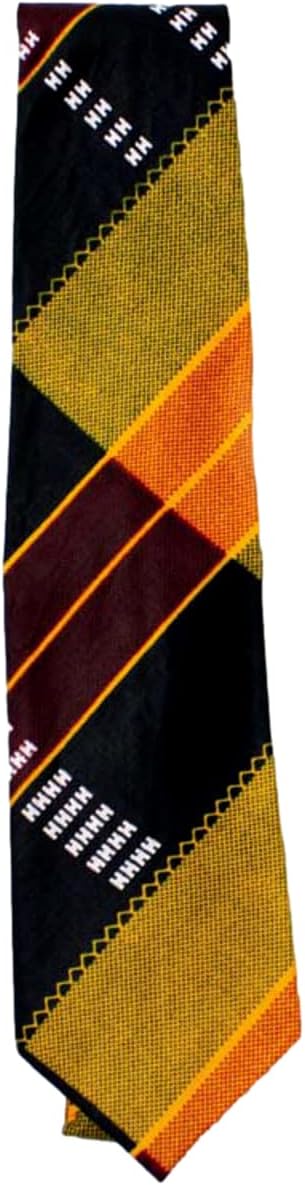 Kente Tie #5, African Kente Necktie, Men Tie, Afrocentric Tie, Black History, Choir, Kente Fabric, African, African print tie, Red, Orange Tie, Ghana, Nigeria Men Accessory, Kwanzaa, Graduation, Orange, Brown, Red, Black, Large