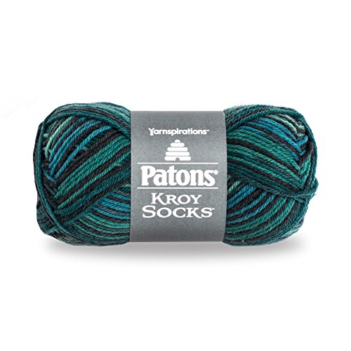 Patons Kroy Socks Yarn - (1) Gauge - 1.75 oz - Turquoise - For Crochet Knitting & Crafting