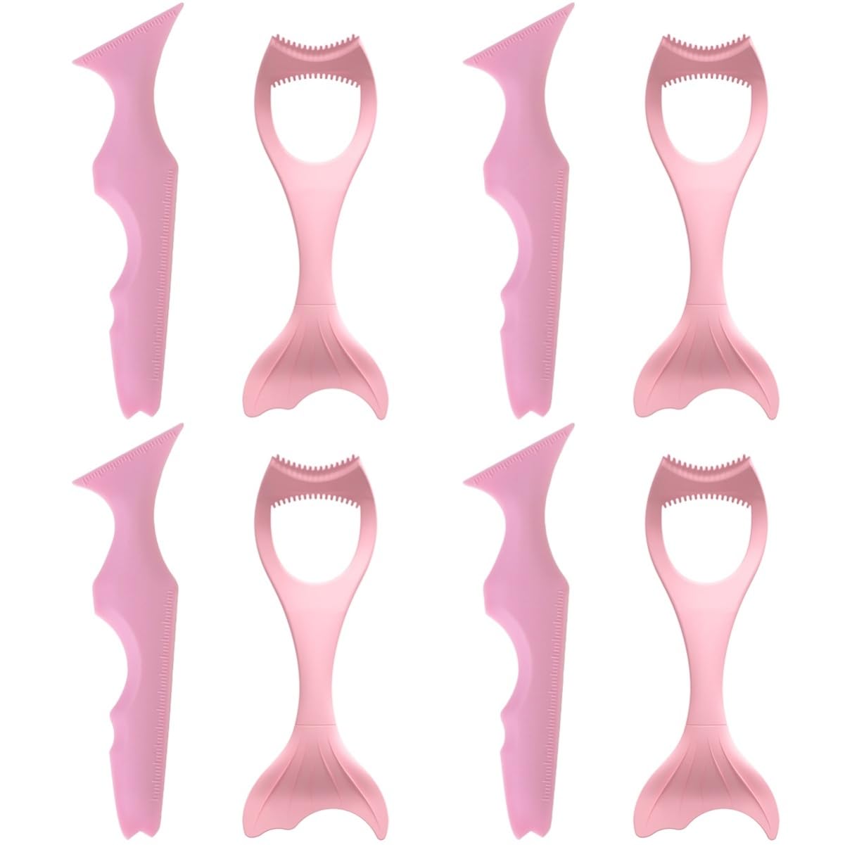 minkissy 8pièces Pochoirs Silicone Pour Eyeliner Outil De Maquillage Pratique Pour Débutantes Et Professionnelles Guide De Fard à Paupières Et Application De Mascara Facile à Nettoyer