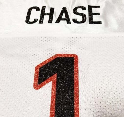 Custom Womens Blinged Football White Mesh Jersey, Ja'Marr Chase, Size 3XL XXXL
