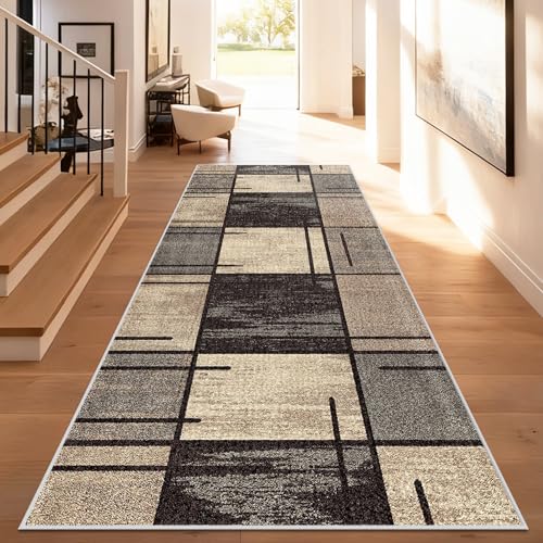 Alfombra pasillo larga para decorar la entrada de casa de forma acogedora 2