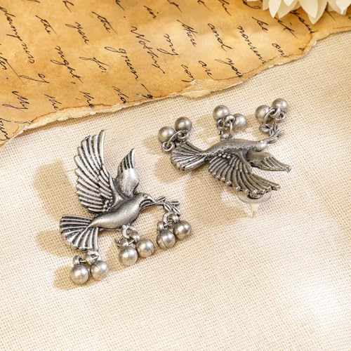 Image of Rubans Oxidised Necklace Set Indian Tribal Style Ethnic Jewellery Gift for Women & Girls