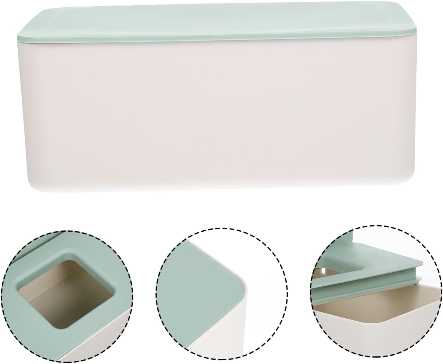 Desktop Tissue Holder, Reusable Napkin Box, PP Wear Resistant image 4