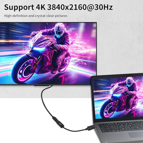 Adaptador DisplayPort a HDMI 4K, pack de 2 miniatura 5