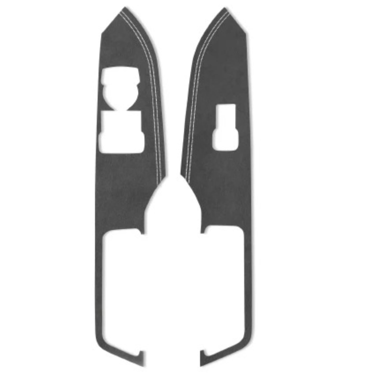 Interior Trim for Mustang 2015-2023 Window Switch Lifter Panel Trim Strips Stickers Car Interior Tuning Accessories Auto Central Inner(B 9002 Black LHD)