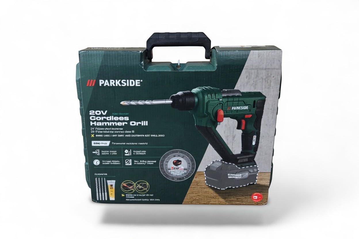 Martillo perforador inalámbrico serie PABH 20 Li X20V (con batería y cargador, en estuche de transporte)