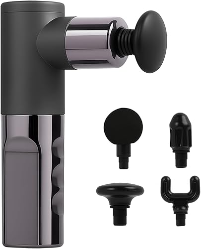 Pistola de masaje de tejido profundo, masajeador de percusión para espalda y cuello con 6 velocidades, masajeador muscular inalámbrico para aliviar