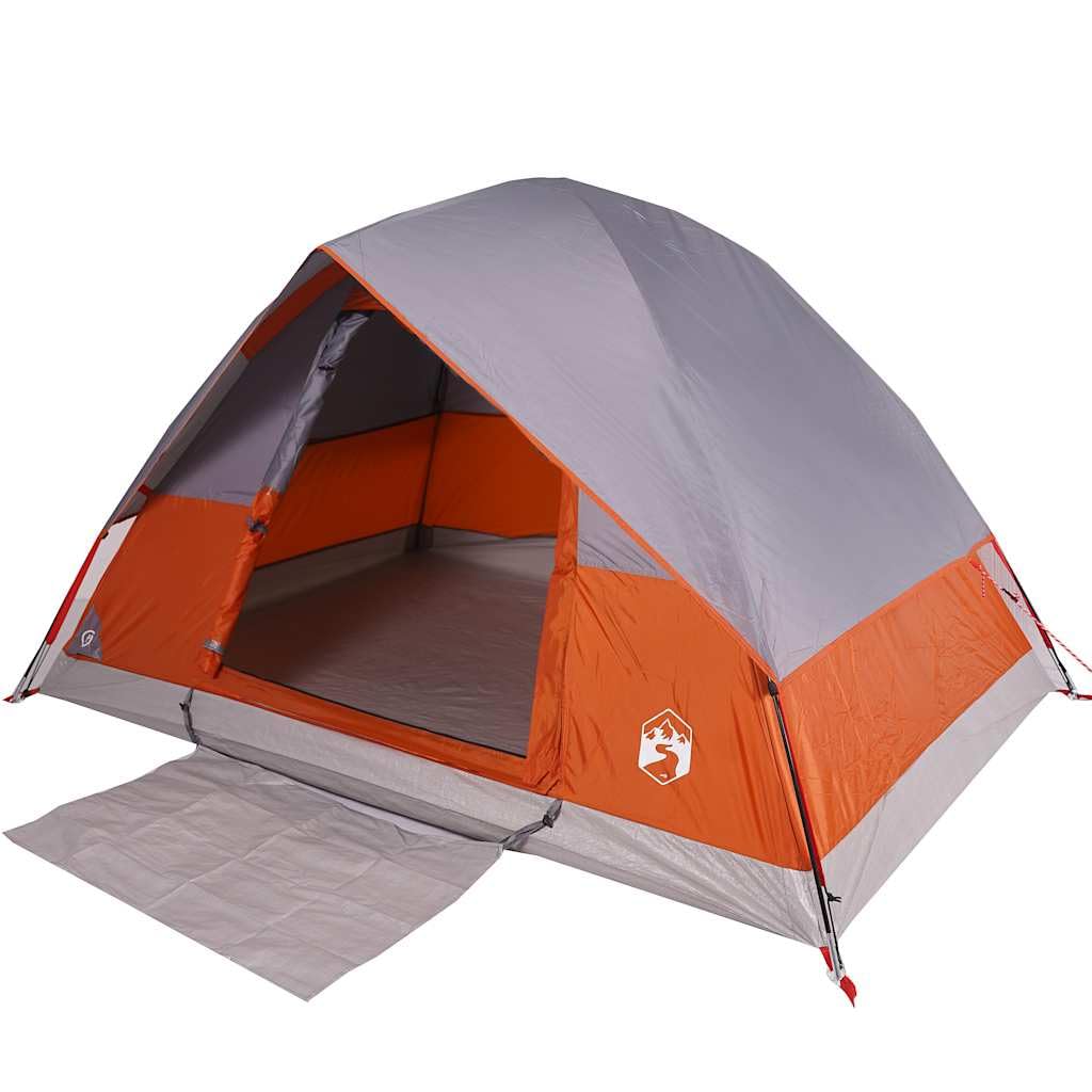 Kuppel-Campingzelt 2 Personen Grün Wasserdicht mit E-Anschluss, Einfacher Aufbau, Rundum Wasserdichtes Polyester Zelt für Outdoor-Abenteuer, Winddicht und Leicht Tragbar