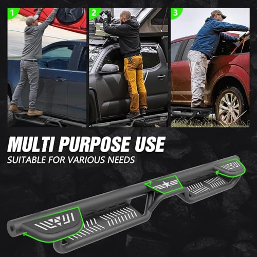 Estribos Laterales con Tres Peldaños para Dodge Ram Crew Cab miniatura 3